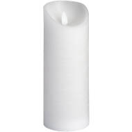 Luxe Collection 3 x 8 White Flickering Flame LED Wax Candle - Thumb 1
