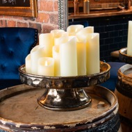 Luxe Collection 3 x 4 Cream Flickering Flame LED Wax Candle - Thumb 7