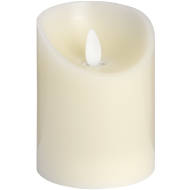 Luxe Collection 3 x 4 Cream Flickering Flame LED Wax Candle - Thumb 1