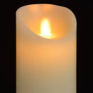 Luxe Collection 3 x 6 Cream Flickering Flame LED Wax Candle - Thumb 2