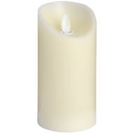 Luxe Collection 3 x 6 Cream Flickering Flame LED Wax Candle - Thumb 1