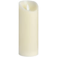 Luxe Collection 3 x 8 Cream Flickering Flame LED Wax Candle - Thumb 1