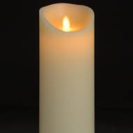 Luxe Collection 3.5 x9 Cream Flickering Flame LED Wax Candle - Thumb 2