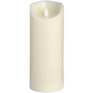Luxe Collection 3.5 x9 Cream Flickering Flame LED Wax Candle - Thumb 1