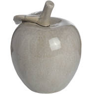 Antique Grey Large Ceramic Apple - Thumb 2