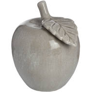 Antique Grey Large Ceramic Apple - Thumb 1