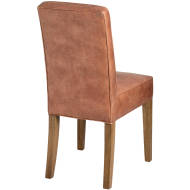 Tan Faux Leather Dining Chair - Thumb 2