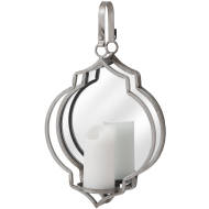 Quarterfoil Design Mirrored Candle Wallhanger - Thumb 1