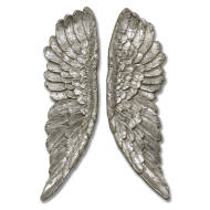 Antique Silver Angel Wings - Thumb 1
