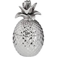 Silver Ceramic Pineapple Trinket Jar - Thumb 1