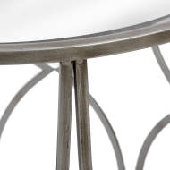 Set Of Two Lattice Detail Silver Side Table - Thumb 2