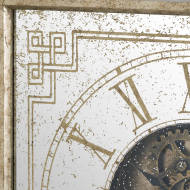 Mirrored Square Framed Clock with Moving Mechanism - Thumb 2