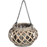 Small Wicker Basket Lantern - Thumb 1