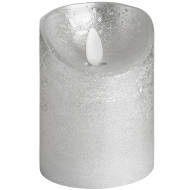 Luxe Collection 3 x 4 Silver Flickering Flame LED Wax Candle - Thumb 1