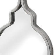 Silver Quarterfoil Decorative Hanging Mirror - Thumb 2