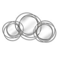 Silver Trio Multi Circled Wall Art Mirror - Thumb 1