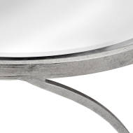 Silver Curved Design Set Of 2 Side Tables - Thumb 2