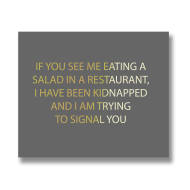 Kidnapped Silver Foil Plaque - Thumb 1