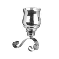 Large Free Standing Scroll Sconce With Silver Lustre Glass