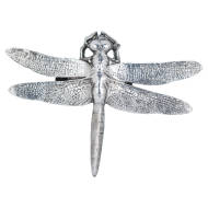 Antique Silver Dragonfly Decorative Clip - Thumb 1
