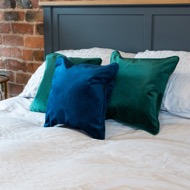 Navy Velvet Cushion 40x40cm - Thumb 6