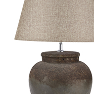 Castello Aged Stone Ceramic Table Lamp - Thumb 2