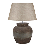 Castello Aged Stone Ceramic Table Lamp - Thumb 1