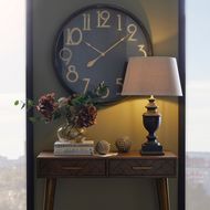 Soho Brass And Black Large Clock - Thumb 4