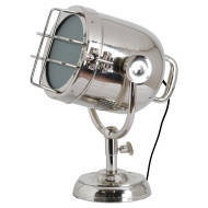 Nickel Industrial Spotlight Table Lamp - Thumb 1