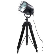 Black Industrial Spotlight Tripod Lamp - Thumb 1
