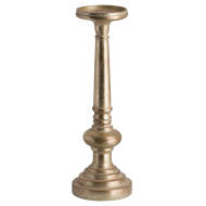 Antique Brass Effect Tall Candle Holder - Thumb 1