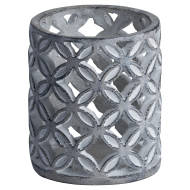 Geometric Stone Candle Hurricane - Thumb 1