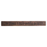 Our Family Tree Rustic Wooden Message Plaque - Thumb 1
