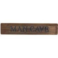 Man Cave Rustic Wooden Message Plaque - Thumb 1