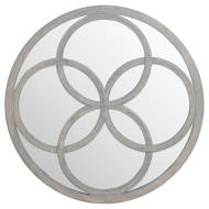 Flower of Life Grey Painted Mirror - Thumb 1