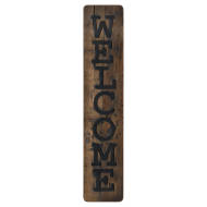 Welcome Large Rustic Wooden Message Plaque - Thumb 1