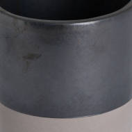 Metallic Grey Ceramic Planter - Thumb 2