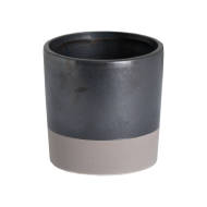 Metallic Grey Ceramic Planter - Thumb 1