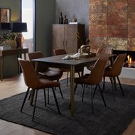 Malmo Tan Dining Chair - Thumb 6