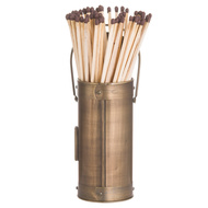 Antique Bronze Matchstick Holder With 60 Matches - Thumb 3