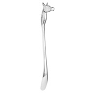 Silver Nickel Horse Head Detail Shoe Horn - Thumb 1