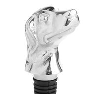 Silver Nickel Dog Bottle Stopper - Thumb 2