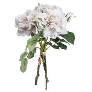 Grey White Short Stem Rose Bouquet - Thumb 2