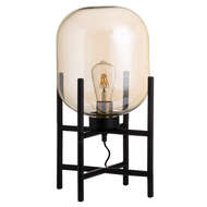 Vintage Industrial Glass Glow Lamp - Thumb 1