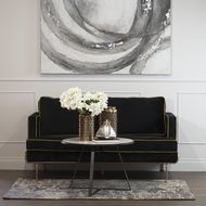Grey And Marble Low Side Coffee Table - Thumb 3