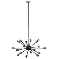 Large Black And Brass Bomb Light - Thumb 2