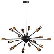Large Black And Brass Bomb Light - Thumb 1