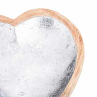 Wooden Heart Dish With Metallic Detail - Thumb 2
