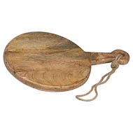 Round Hanging Hard Wood Chopping Board - Thumb 1