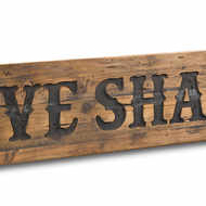Love Shack Rustic Wooden Message Plaque - Thumb 2